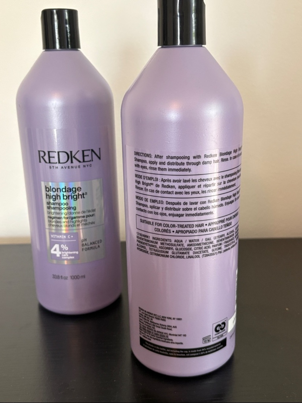 Redken Blondage High Bright Shampoo & Conditioner LITER - Discontinued - RARE - Picture 5 of 5